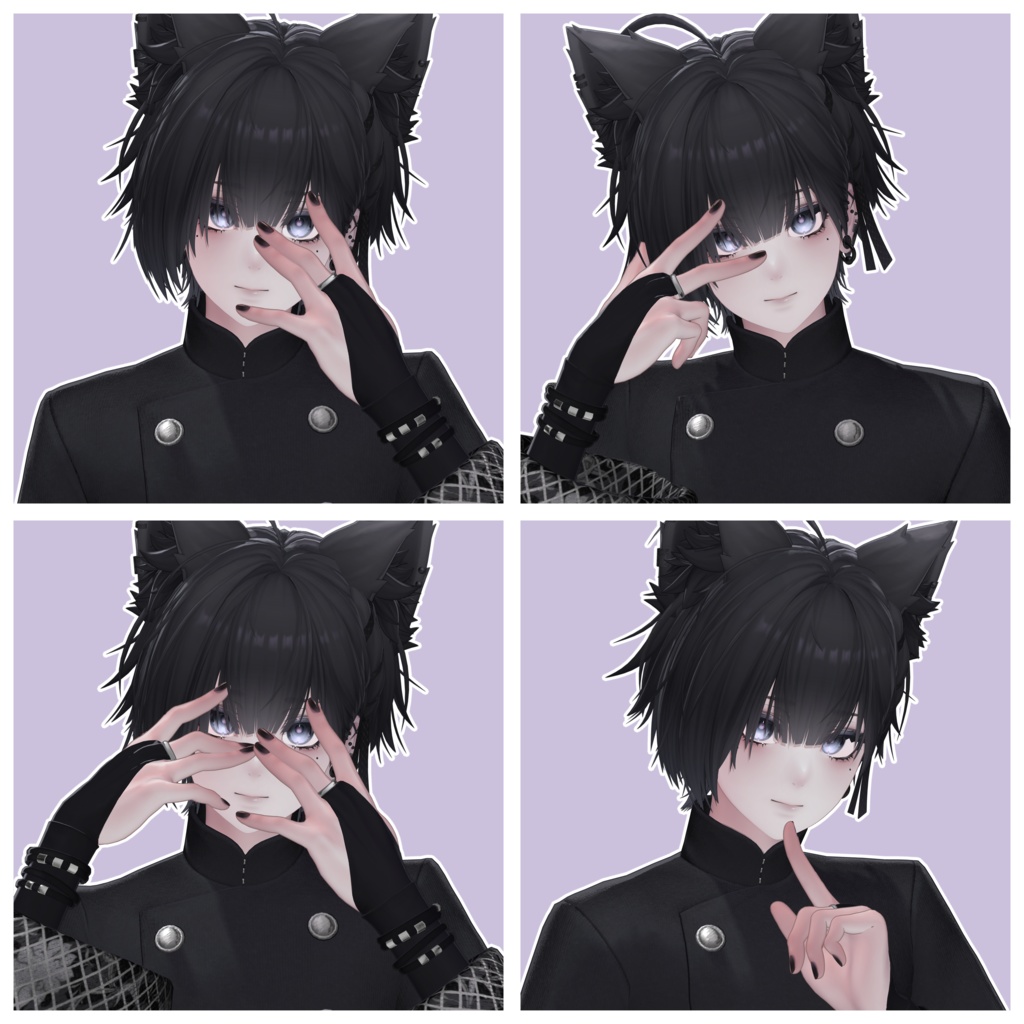 【無料/Free】サムネとかに使えるポーズ集 For 泣夜