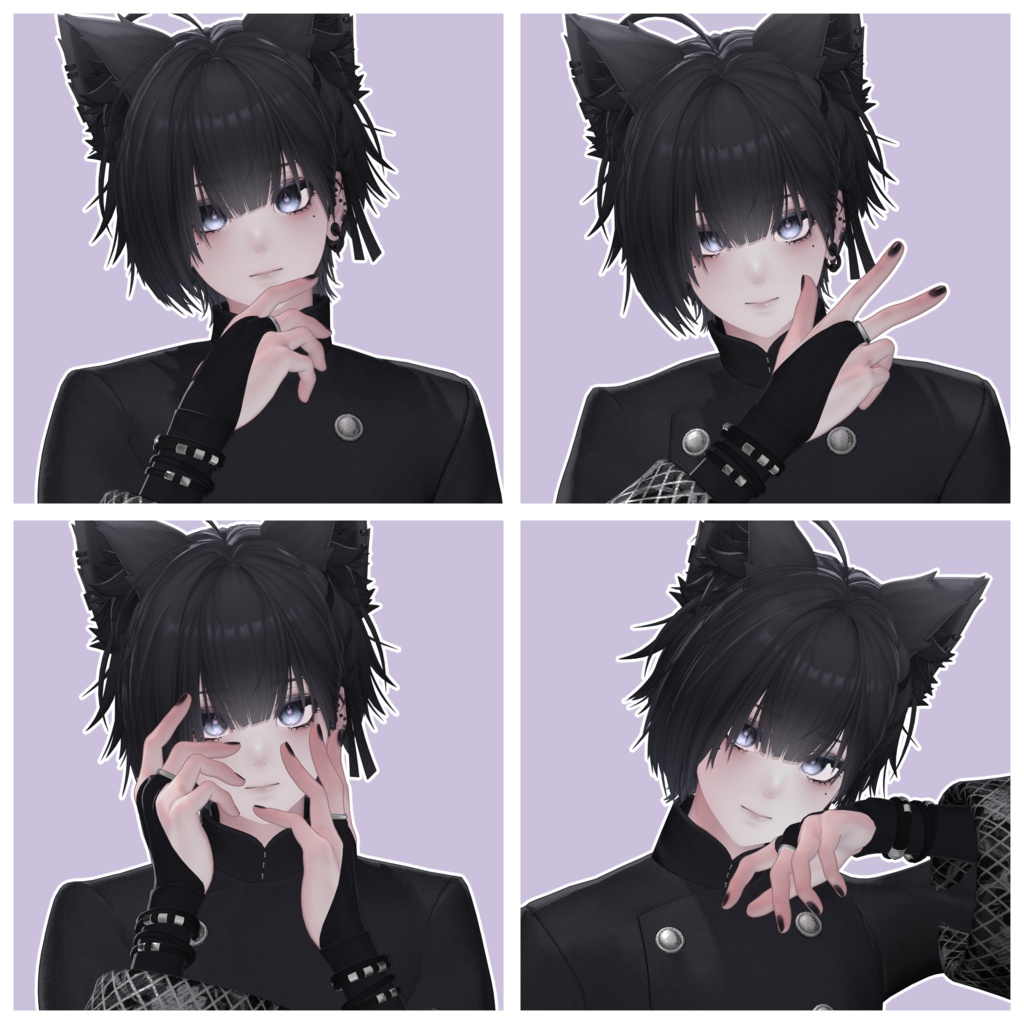 【無料/Free】サムネとかに使えるポーズ集 For 泣夜