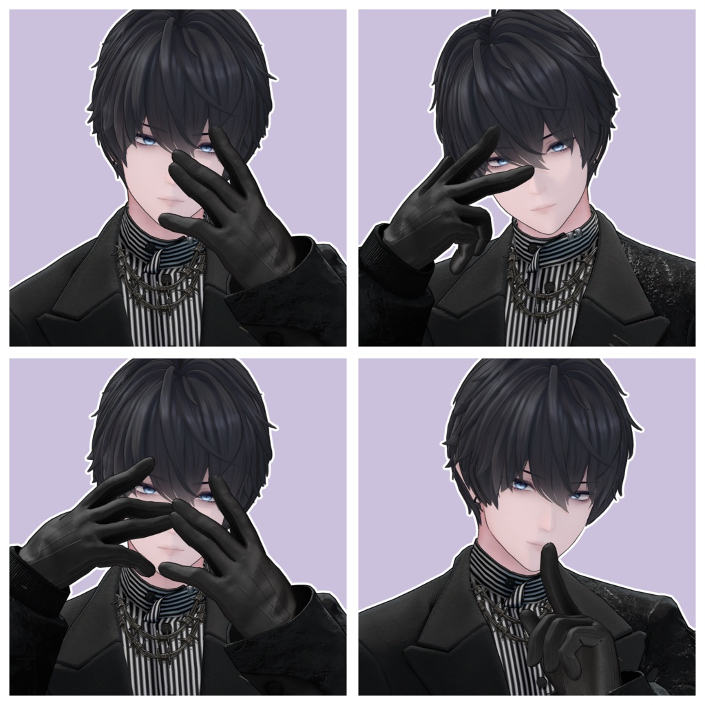 【無料/Free】サムネとかに使えるポーズ集 For 獏 / Baku