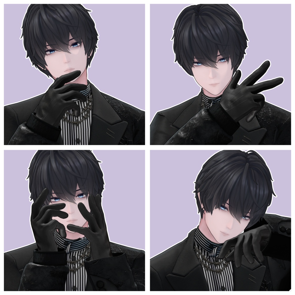 【無料/Free】サムネとかに使えるポーズ集 For 獏 / Baku