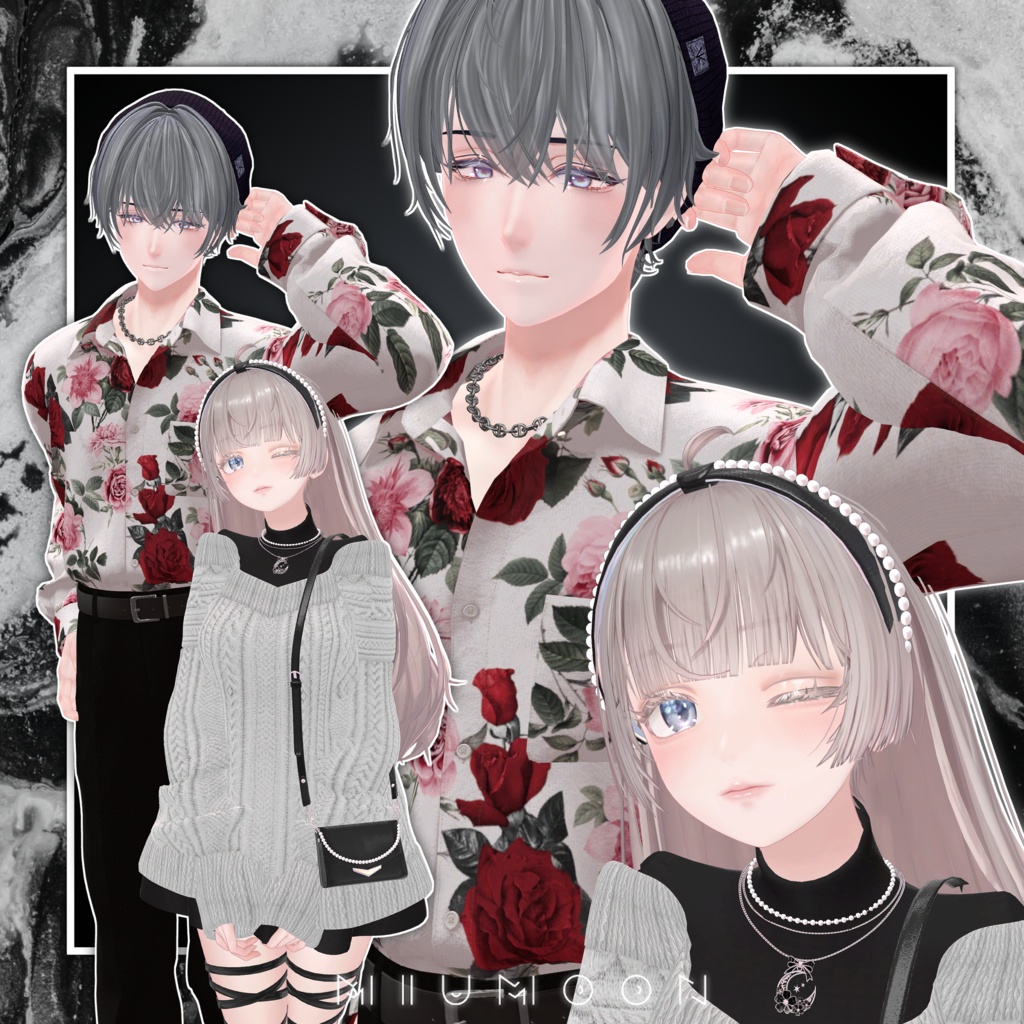 VRC ペアポーズ8種🍒 【MIUMOON_POSE】