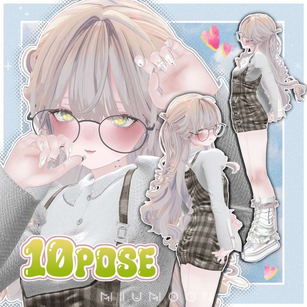 【SALE中！】女性用ポーズ10種🍒 【MIUMOON_POSE】