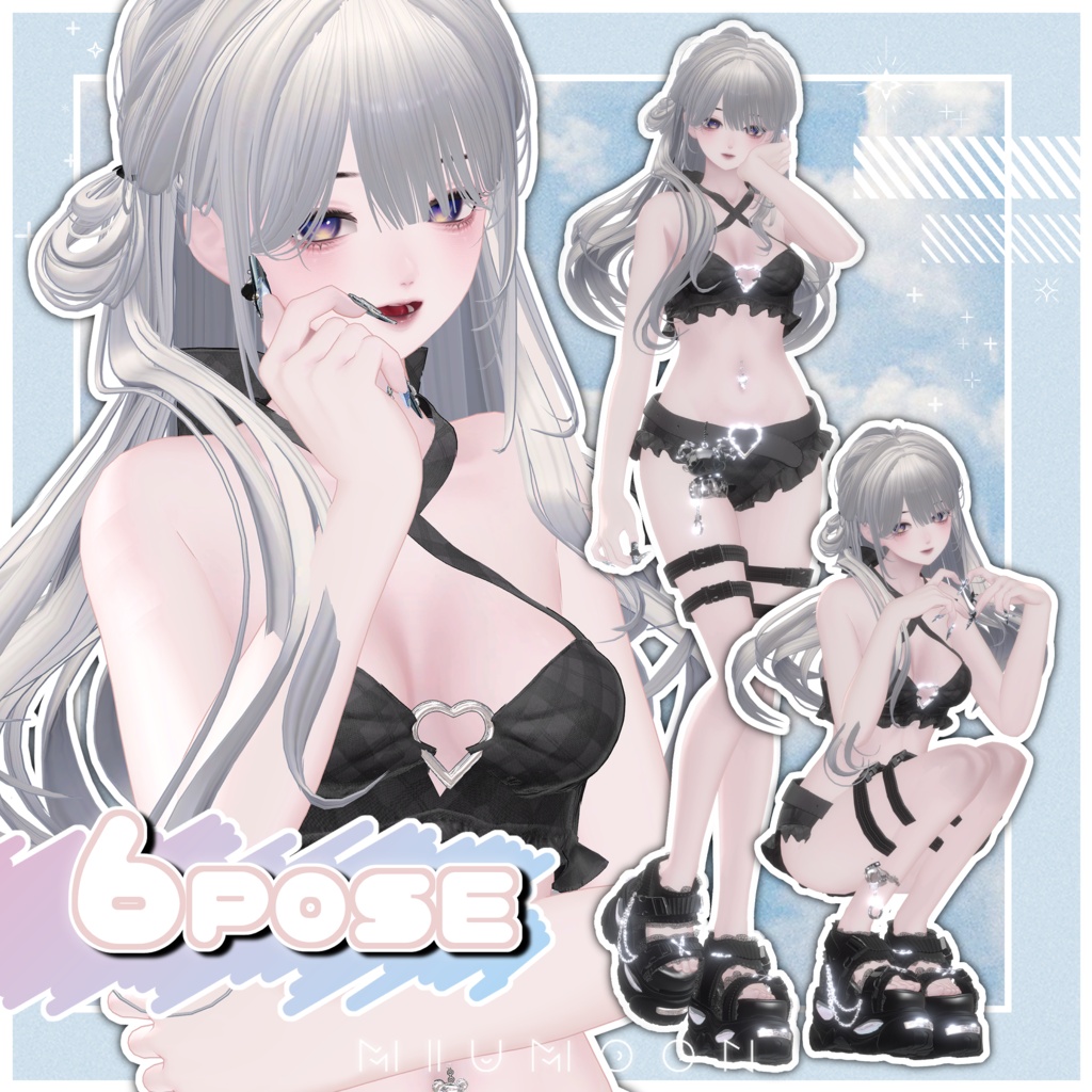ポーズ6種🍒【MIUMOON_POSE】