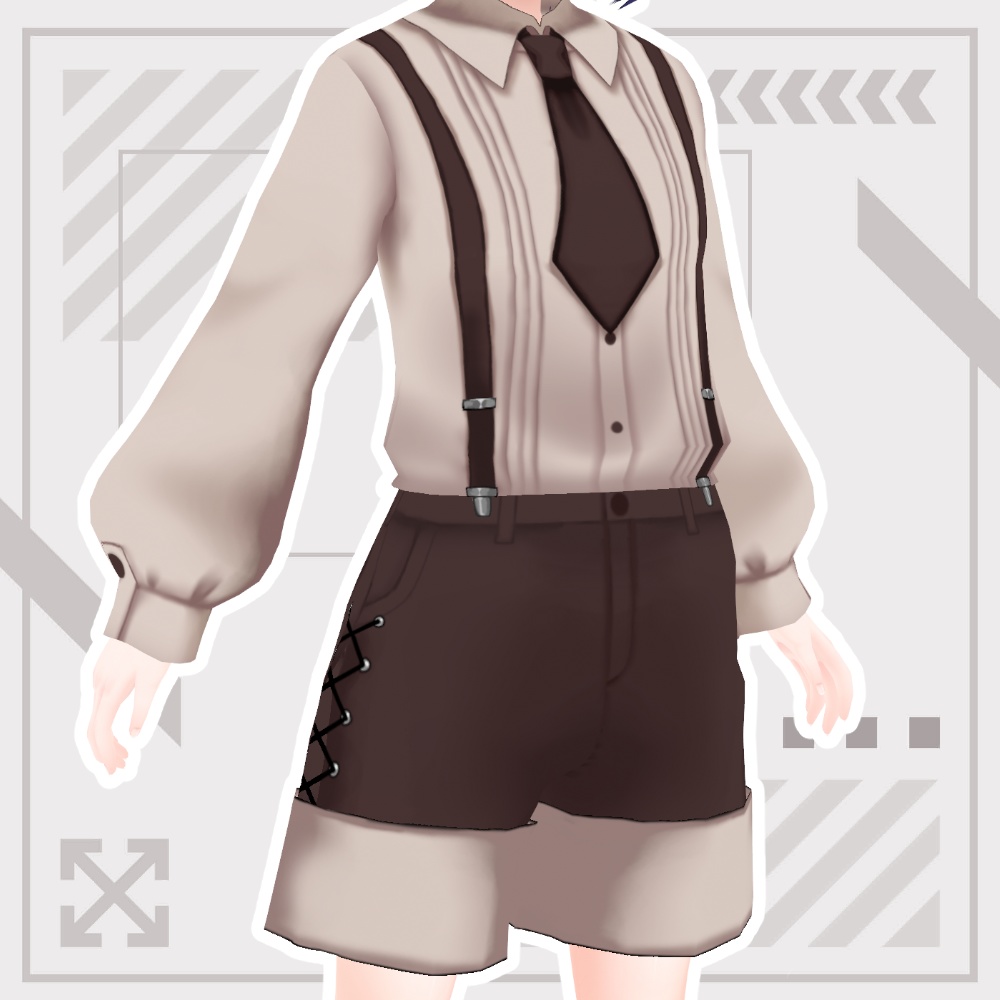 【Vroidテクスチャ】セピア色の学生服