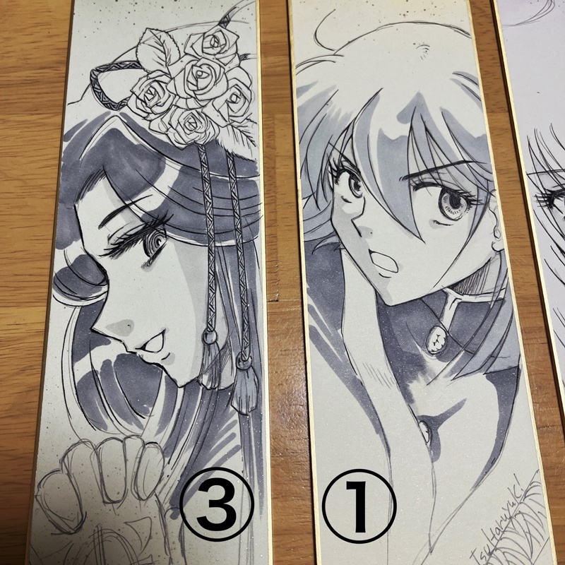 【創作】手描きオリジナルイラスト色紙