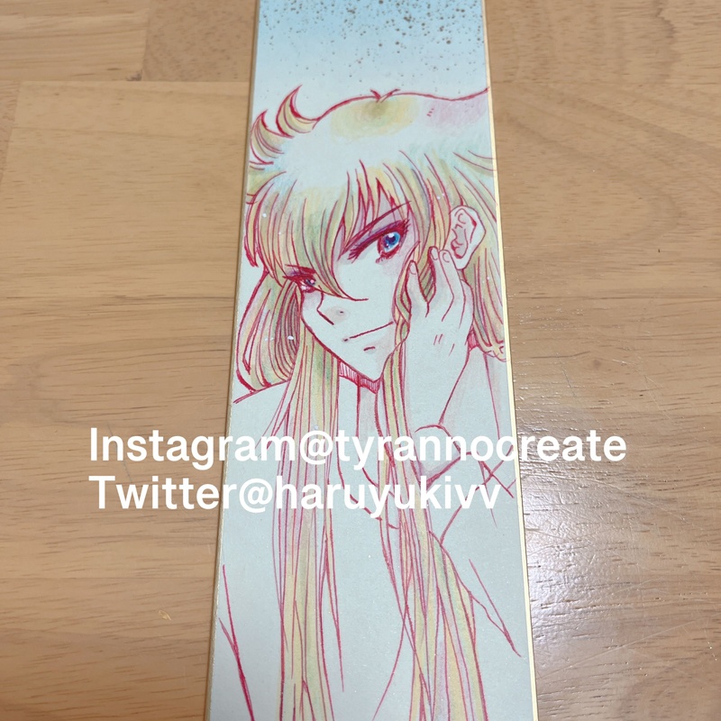 【創作】手描きオリジナルイラスト色紙