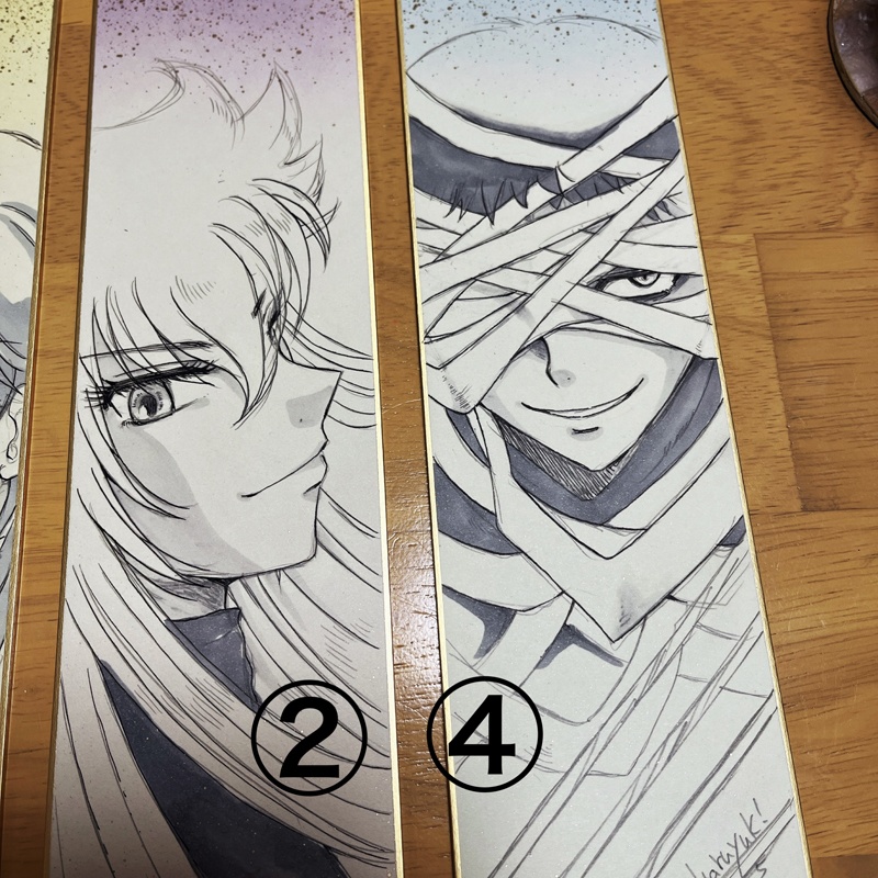 【創作】手描きオリジナルイラスト色紙