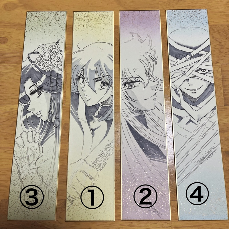 【創作】手描きオリジナルイラスト色紙