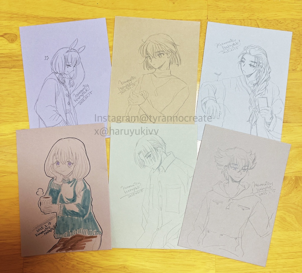 創作オリキャラ手描きイラスト