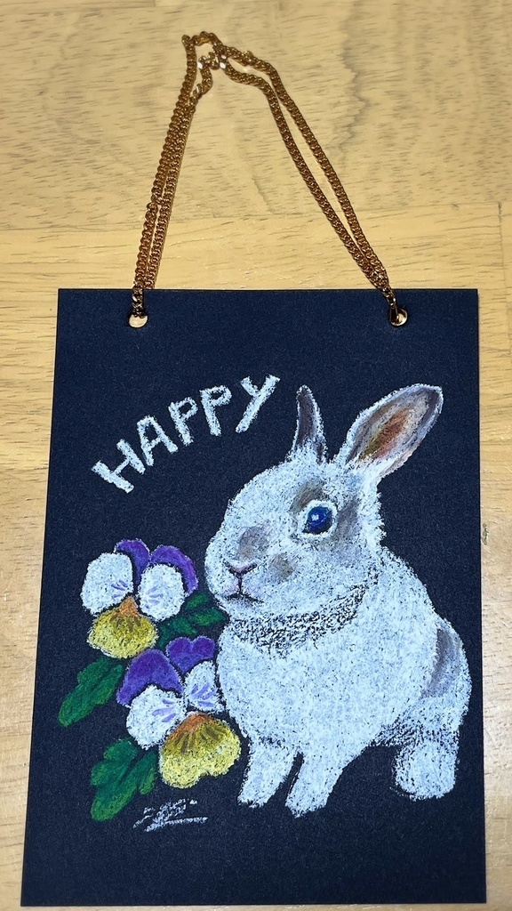 直筆オイルパステルカード