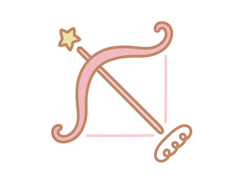 星座ステッカー pink