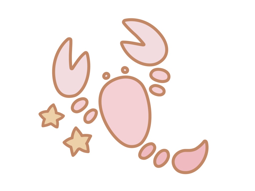 星座ステッカー pink