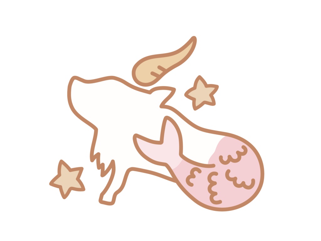 星座ステッカー pink