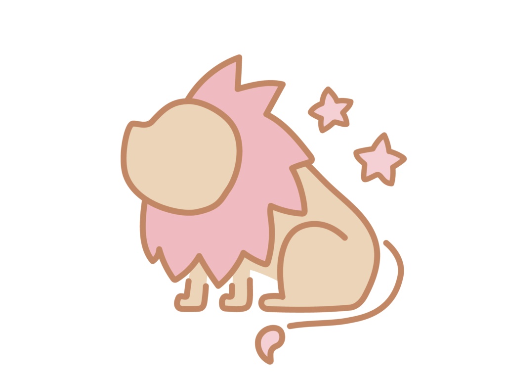 星座ステッカー pink