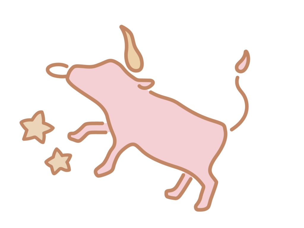 星座ステッカー pink