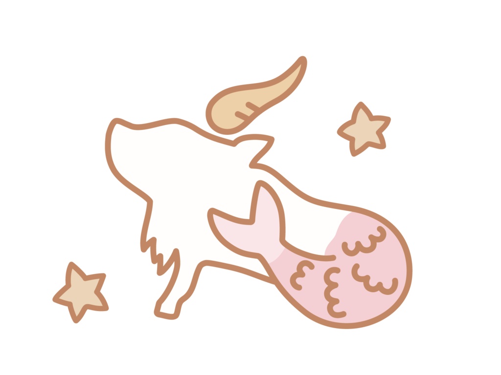 星座ステッカー pink