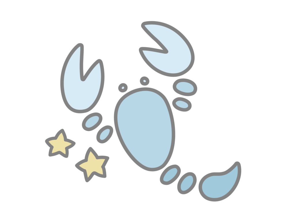 星座ステッカー blue