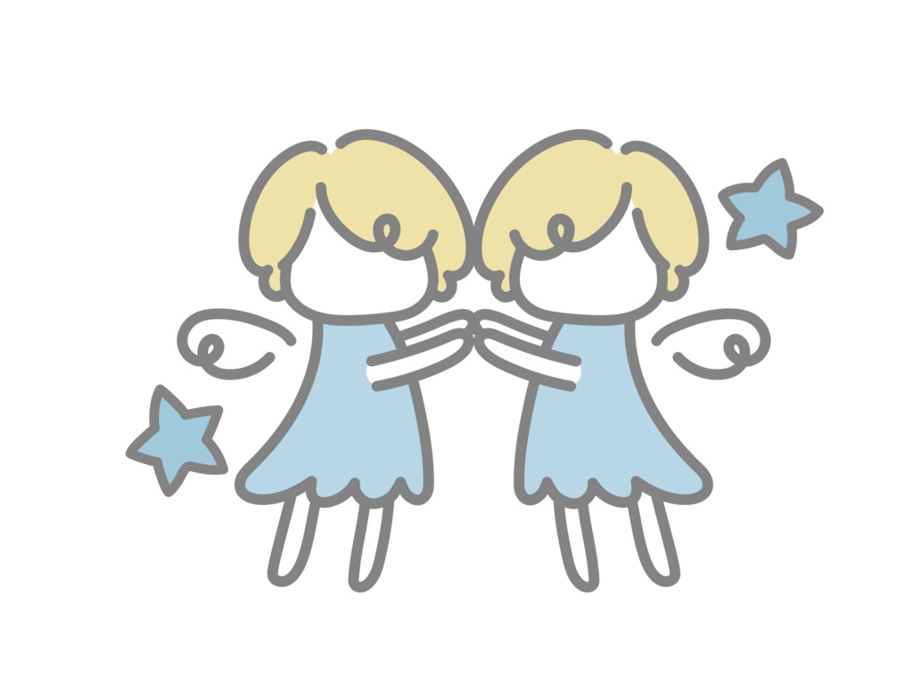 星座ステッカー blue