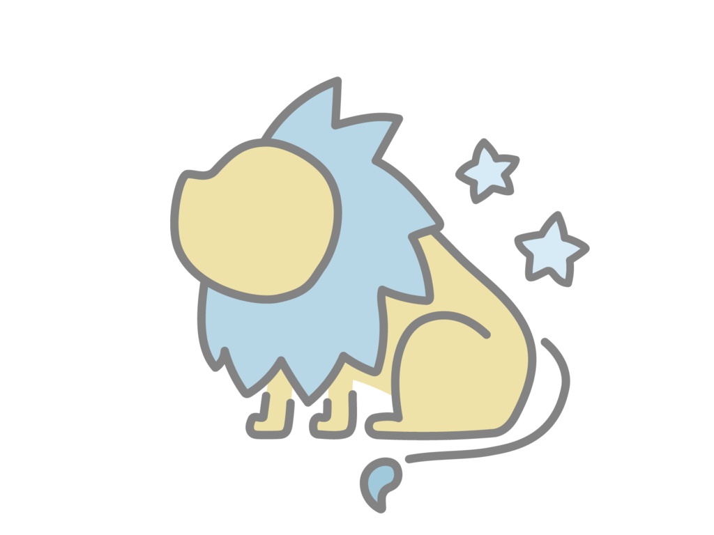 星座ステッカー blue