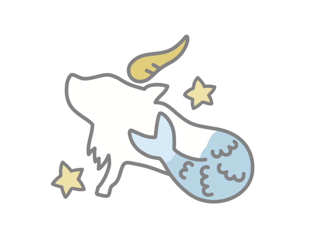 星座ステッカー blue