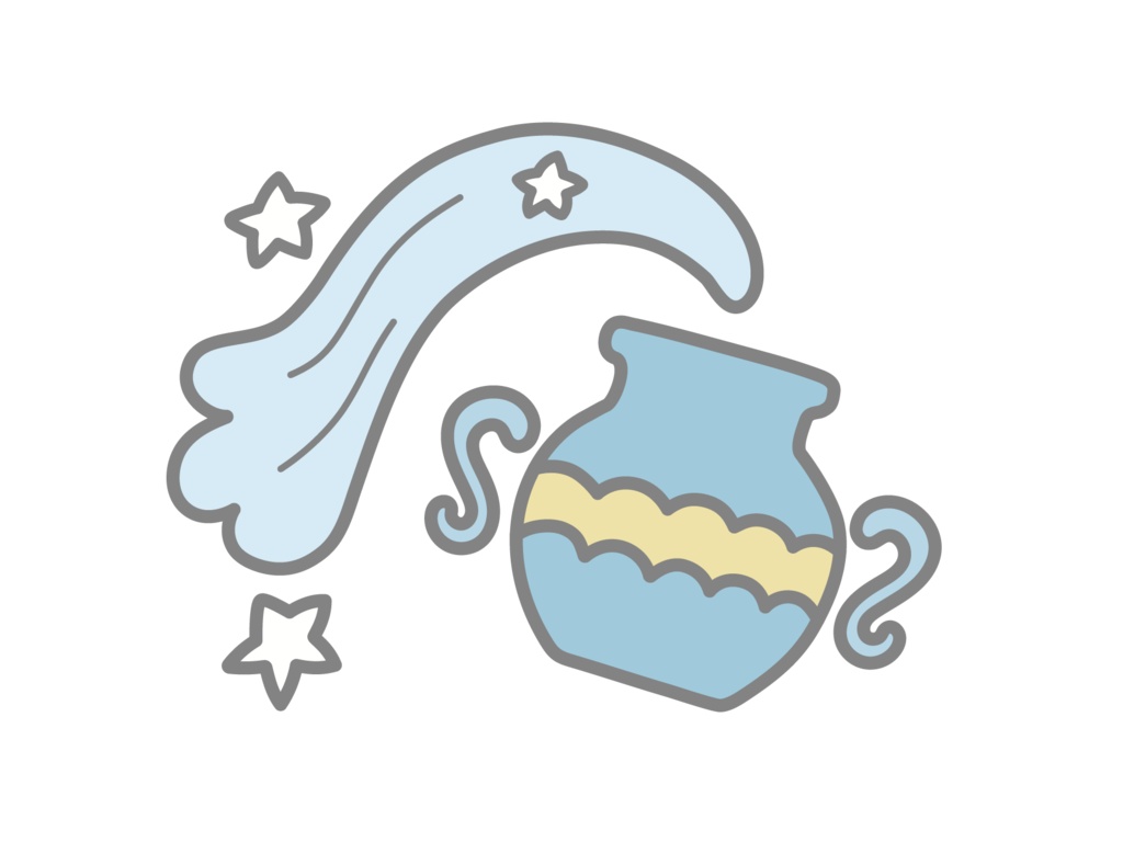 星座ステッカー blue