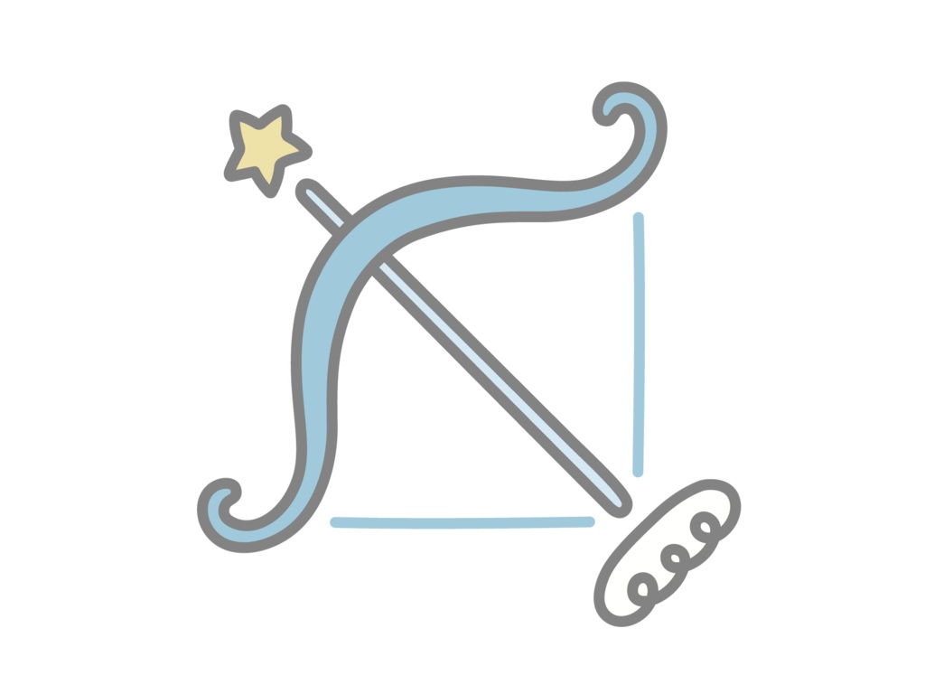 星座ステッカー blue