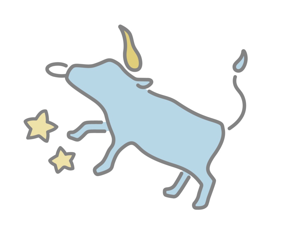 星座ステッカー blue