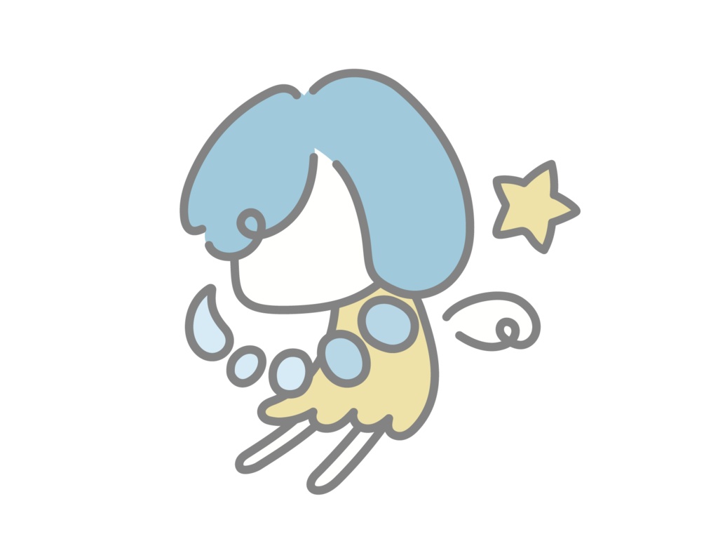 星座ステッカー blue