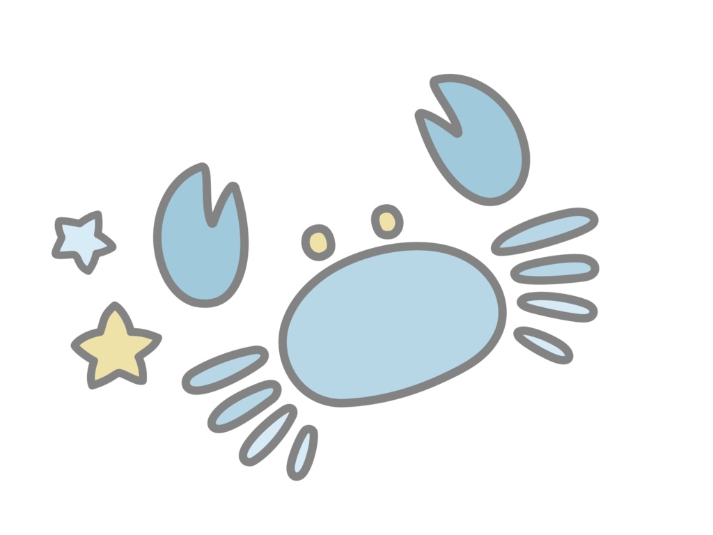 星座ステッカー blue