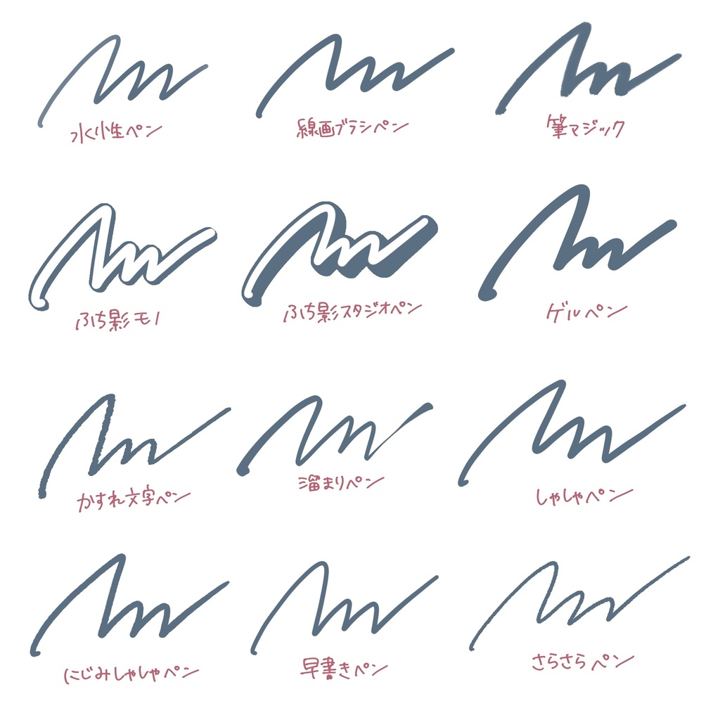 【Procreate】りちゃんブラシ全24種セット【カスタムブラシ】