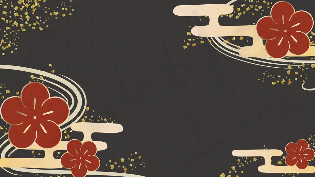 【Illustrator用】和風花柄ブラシセット