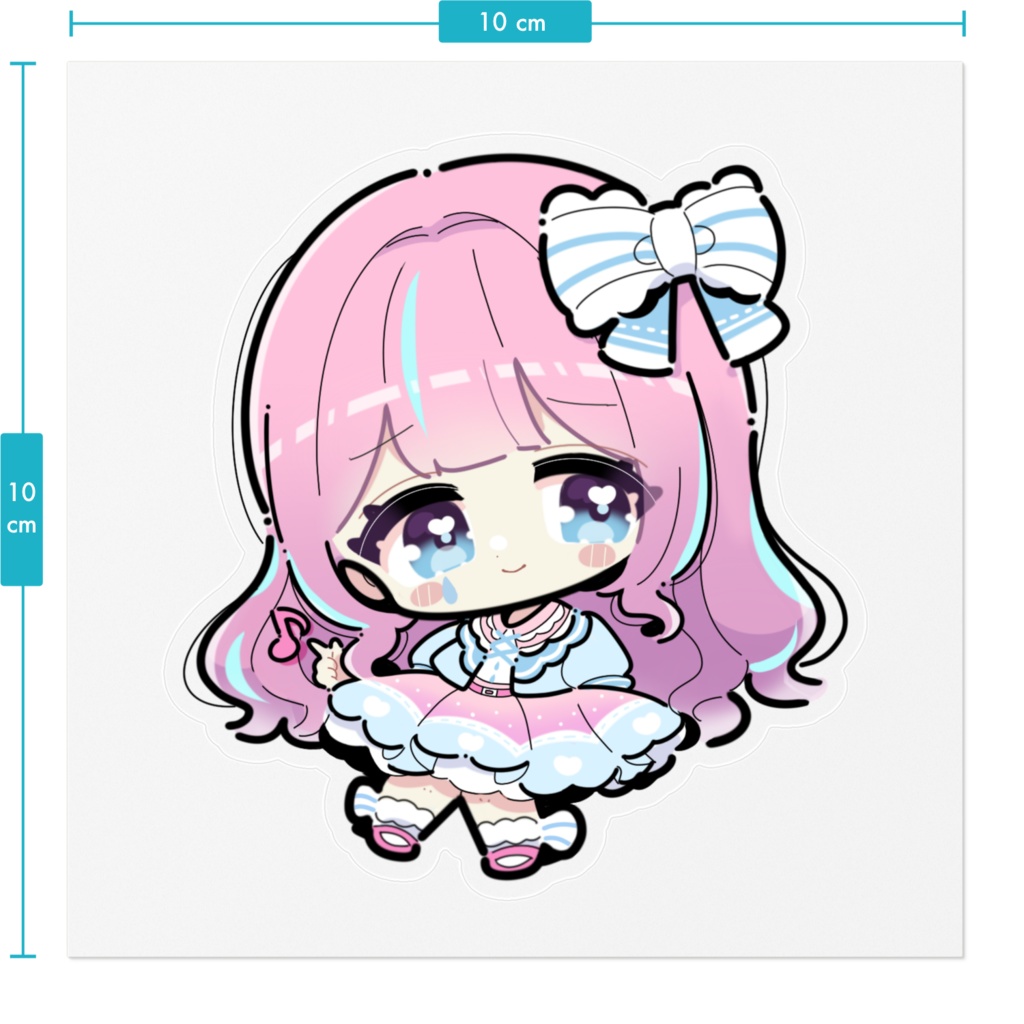 天音なみだ【ステッカー ハート目 困り顔】