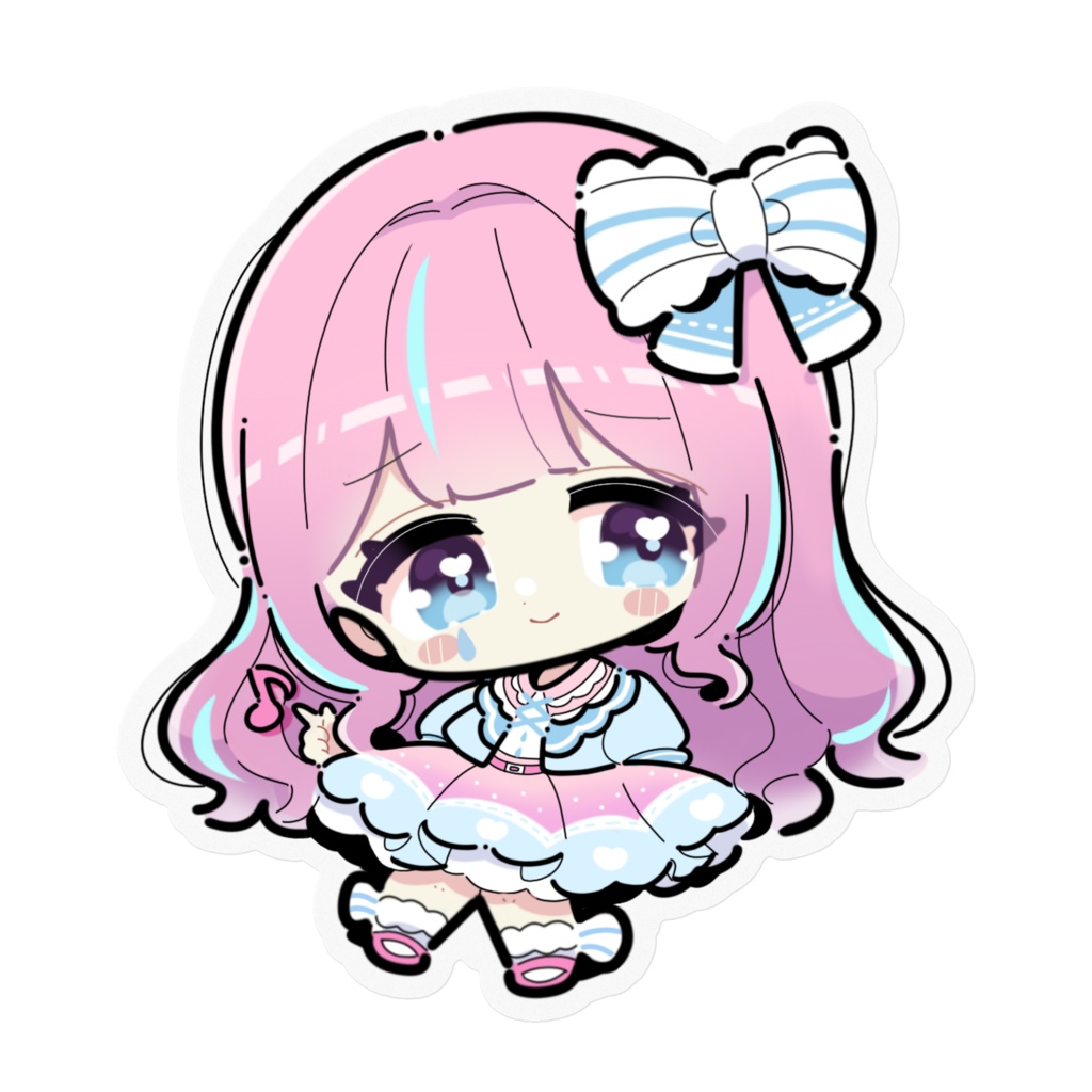 天音なみだ【ステッカー ハート目 困り顔】