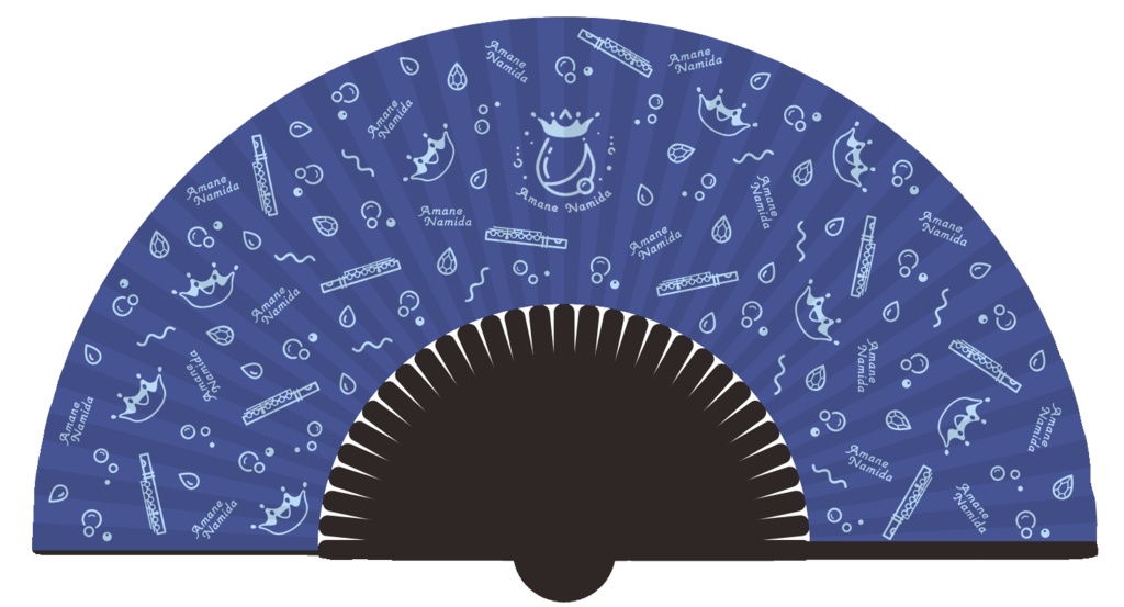 【期間限定 再販】天音なみだ【扇子】2024誕生日記念