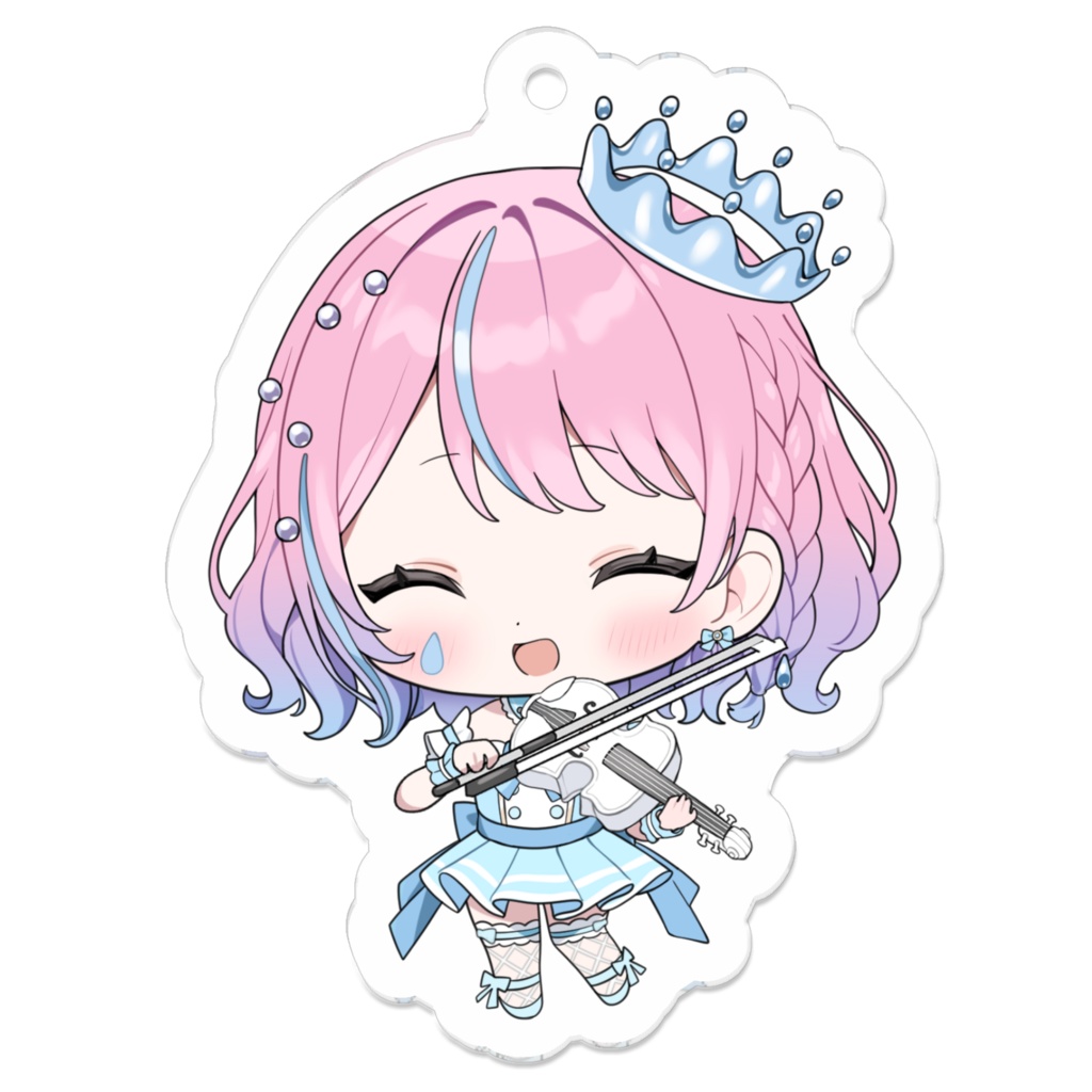 【常設】天音なみだ【アクリルキーホルダー/⑤にっこり+Vn】4.5周年StarliTEARS記念