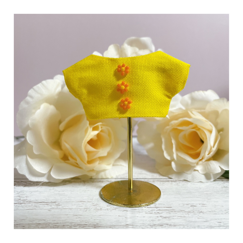 お花シャツ💛きいろ