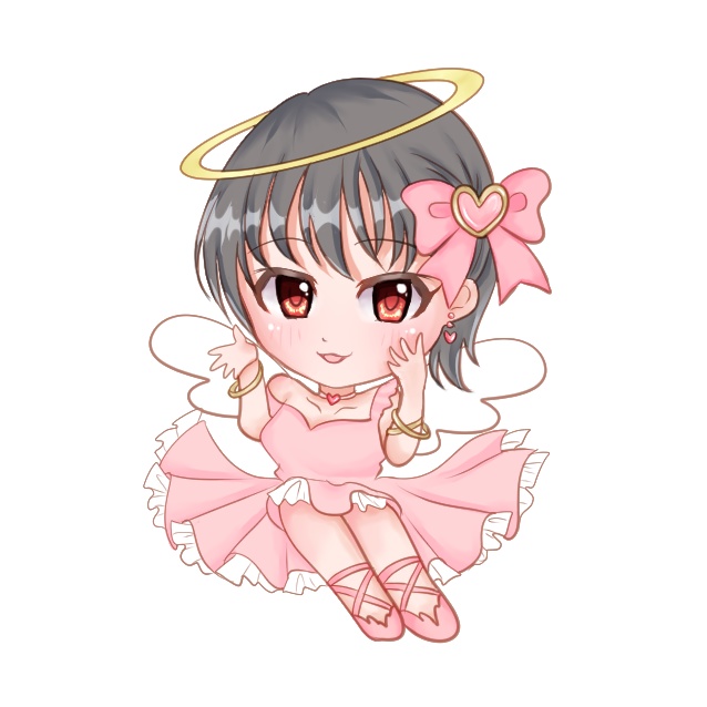 松原早耶　天使アクリルチャーム