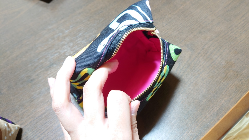 ヘビ柄ポーチ(大)