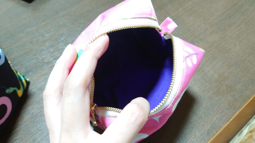 ヘビ柄ポーチ(大)