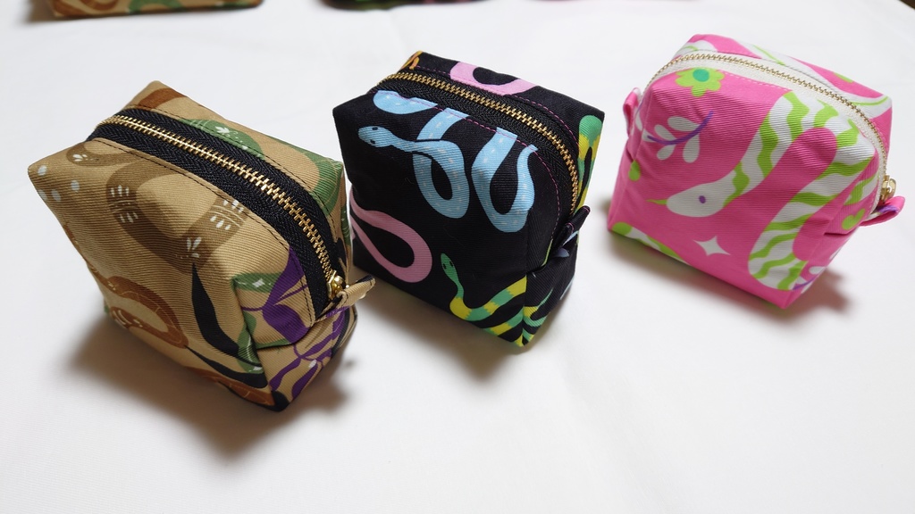 ヘビ柄ポーチ(小)