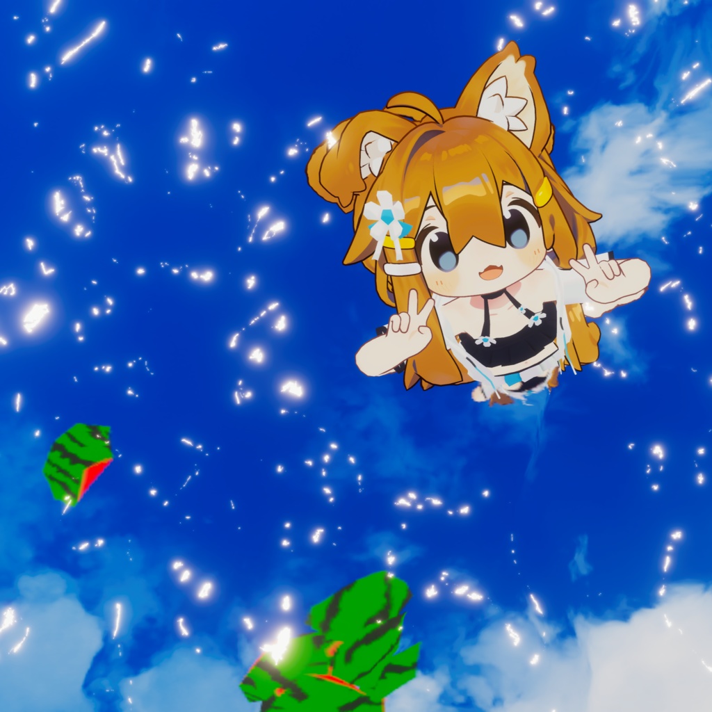 まめパーカーみずぎ(すいか割りギミック付き)