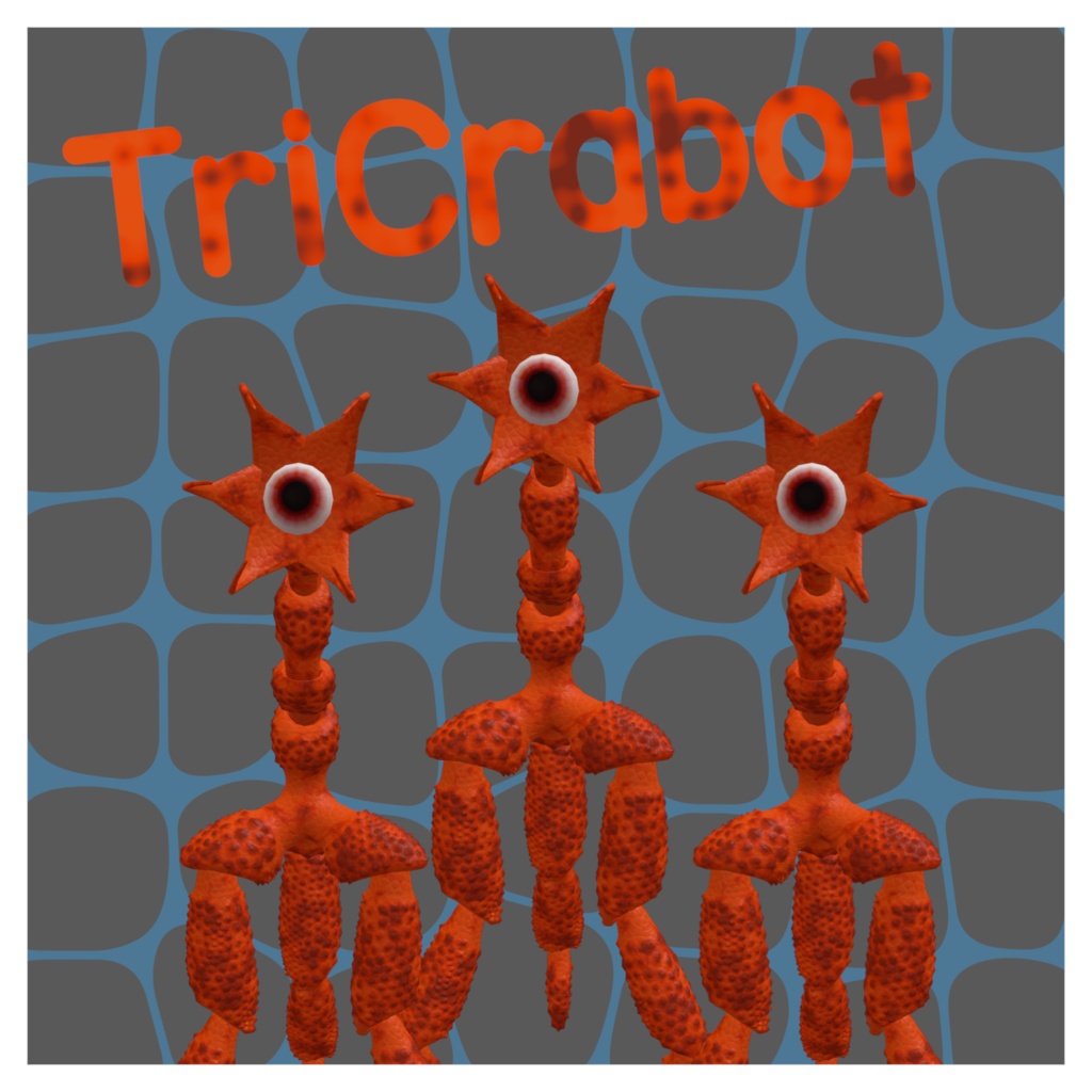 【VRChat想定アバター】TriCrabot【蟹】【QUEST対応】