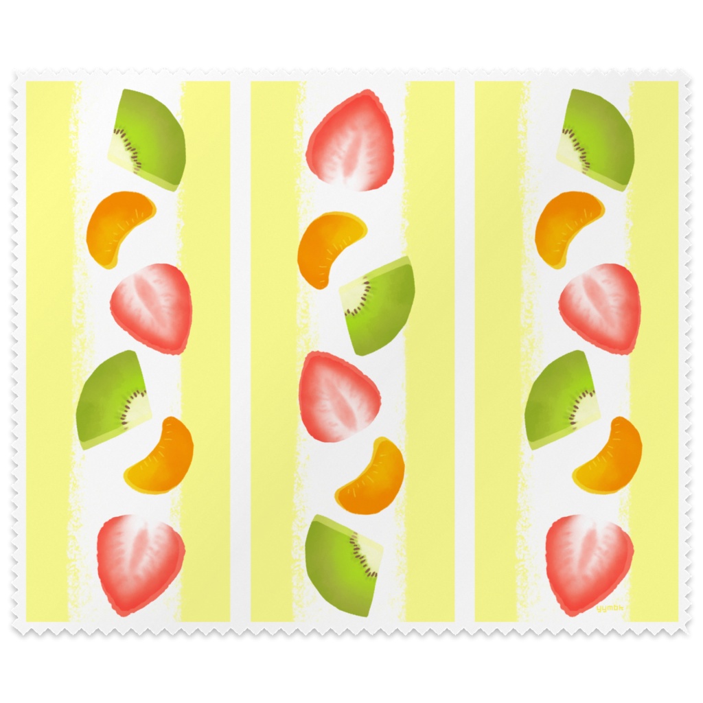 フルーツサンドのマルチクロス(メガネ拭き)