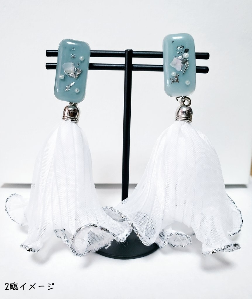 オベロン・ヴォーティガーン 4wayピアス/イヤリング シルバーver