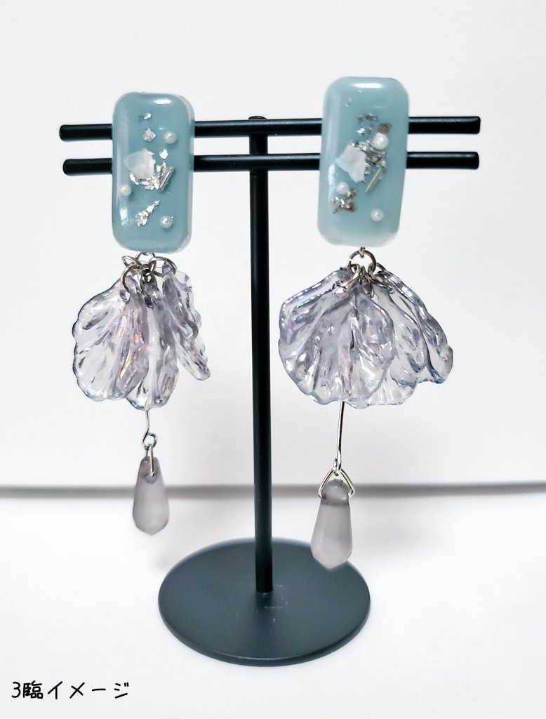 オベロン・ヴォーティガーン 4wayピアス/イヤリング シルバーver