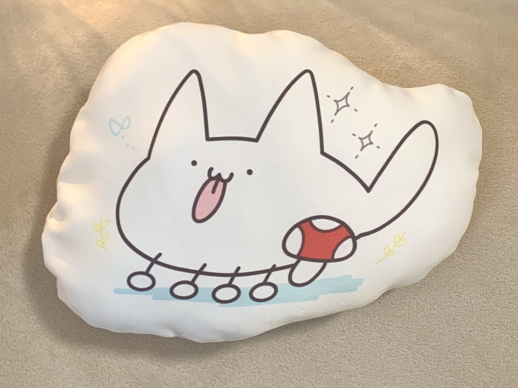 手のひらにのるくらいのミニクッション　いぬ