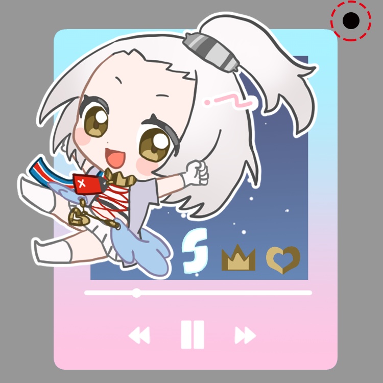 キィのシャカシャカアクキー