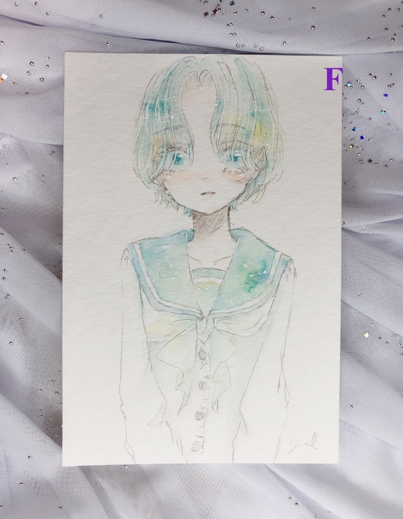 水彩ドローイングA〜I(ポストカードサイズ)