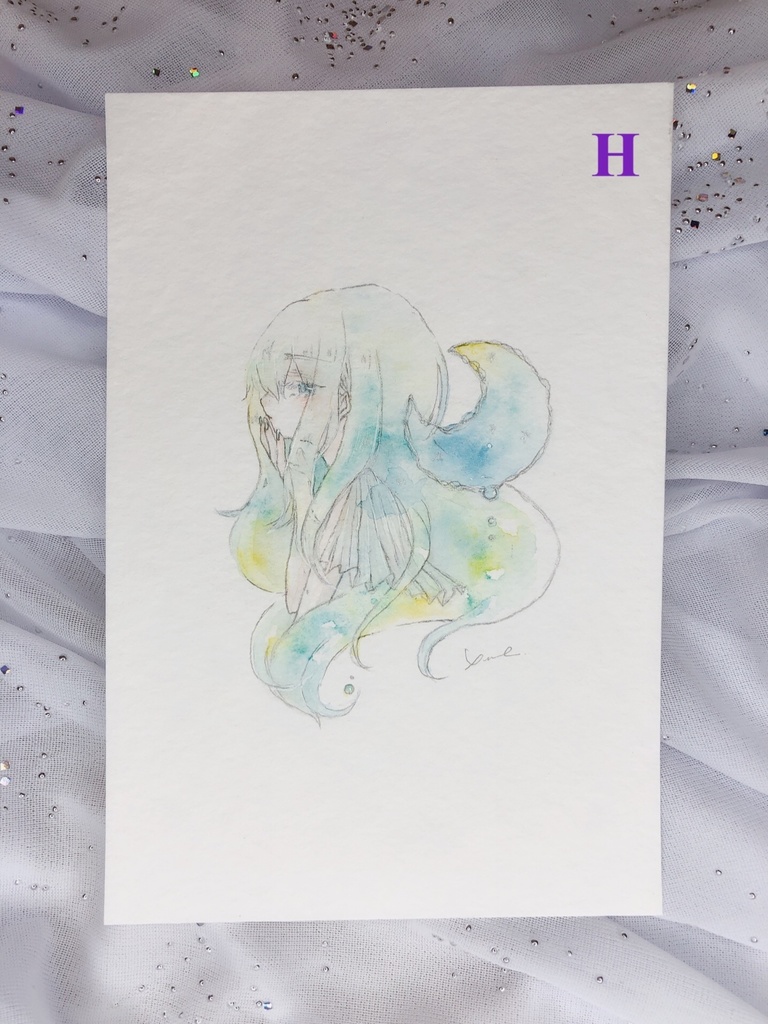 水彩ドローイングA〜I(ポストカードサイズ)