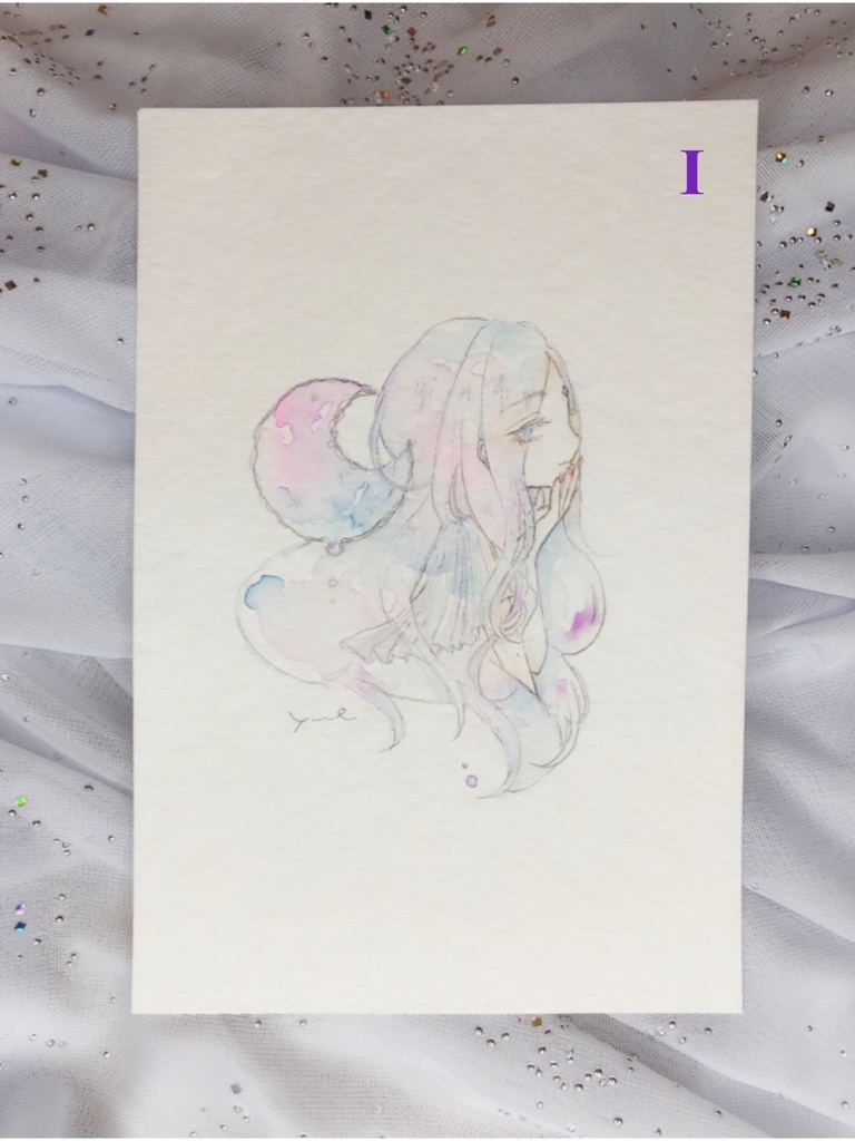 水彩ドローイングA〜I(ポストカードサイズ)